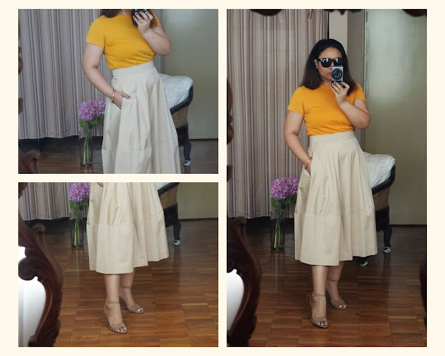 The Many Ways To Style And Wear : 11 Outfit Ideas For COS Khaki Skirt