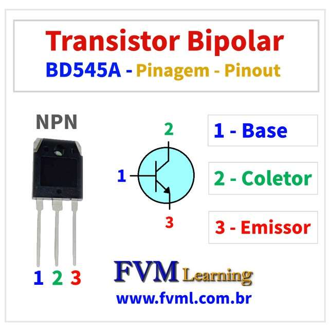 Pinagem-Pinout-BD545A-NPN-Características-Substituição-fvml