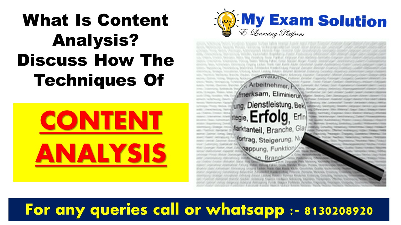 How (and Why) to Perform a Content Analysis