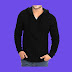 Man Hoodie Black Buy Now Free Home delivery 