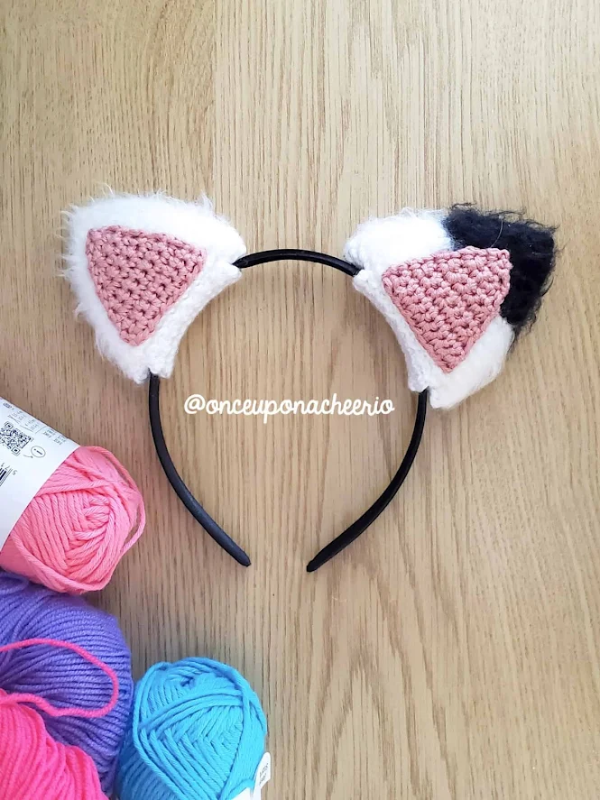 Gabby's Dollhouse Crochet Cat Ears FREE Crochet Pattern