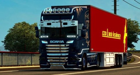 modifikasi truk box Scania R730 Atelier