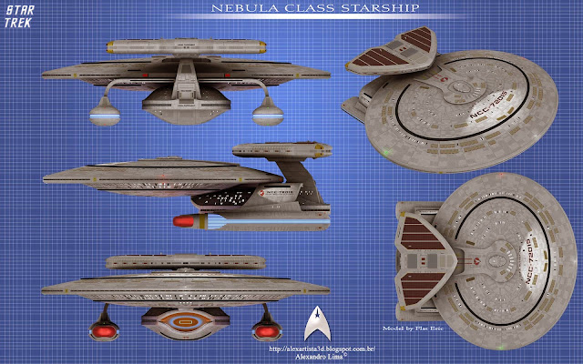 Arte Digital Star Trek Nebula Class Starship