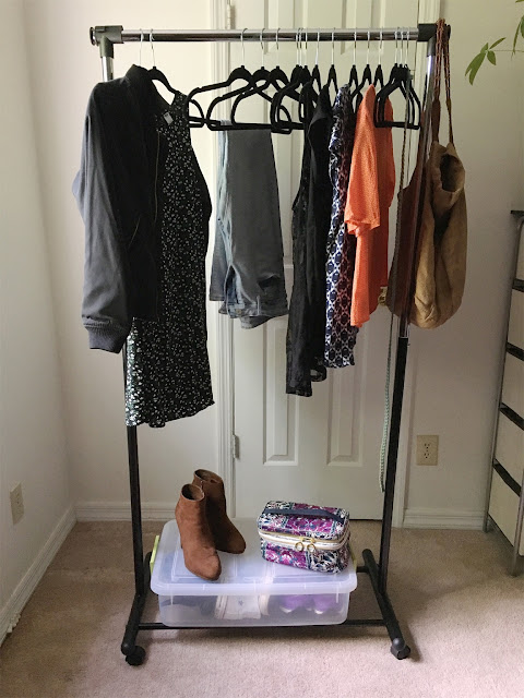 Organize your closet in an afternoon with a garment rack from TidyLiving.com  #ad