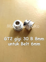 Timing Pulley GT2 Gigi 30 Teeth Bore 8mm 2GT 30T B 8 mm 30 Tooth