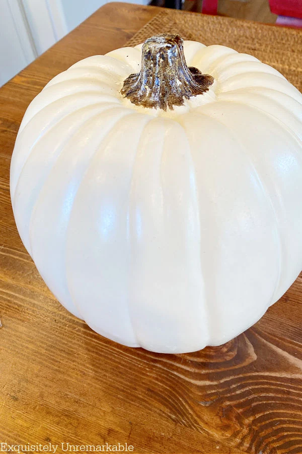 Large Faux White Pumpkin