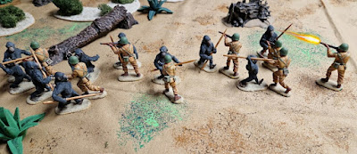 a planet of the apes wargame. a game with free OMOG and OMOK wargame rules by Thor Sheil. how to create a budget POTA looking ape army on budget.