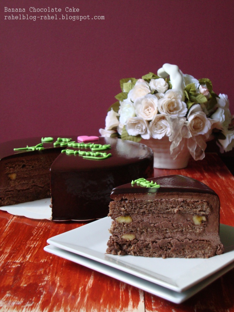 Rahel Blogspot Banana Chocolate Cake