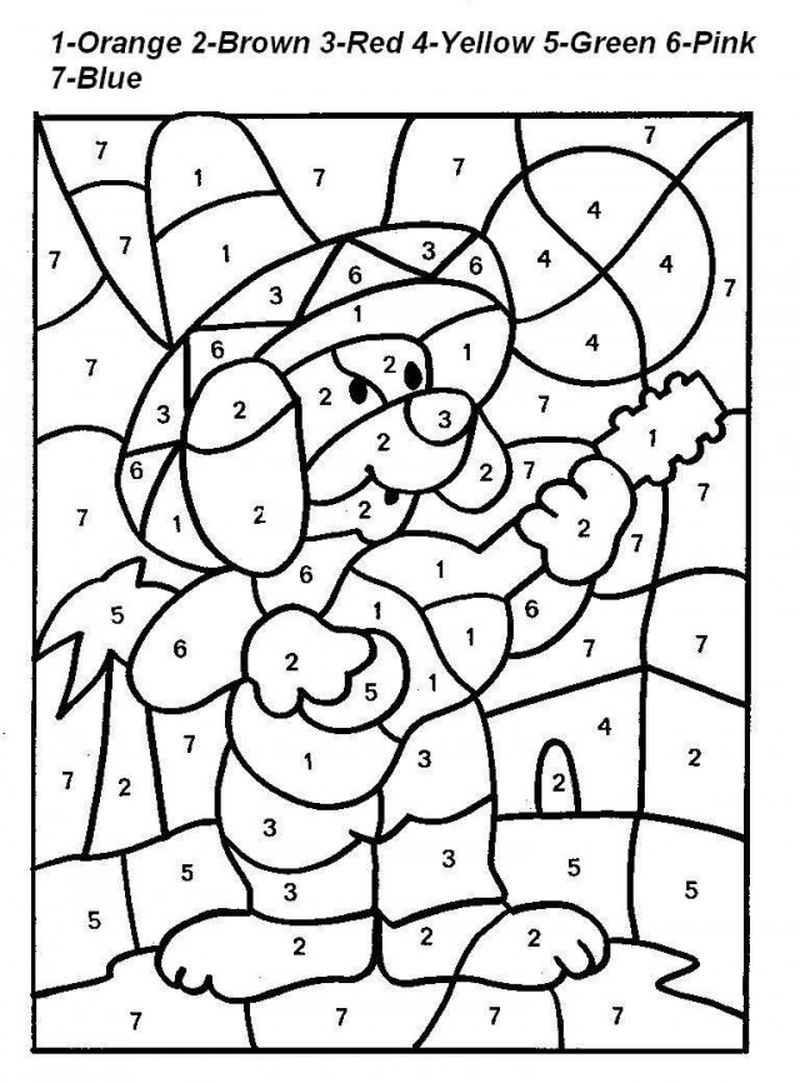 Download Color By Number Coloring Pages Thanksgiving