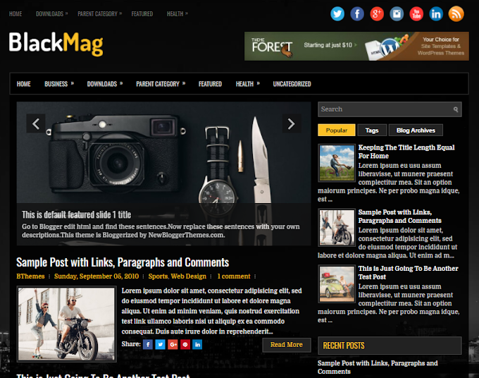 BlackMag Blogger template 