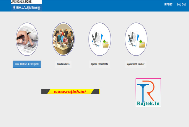 India Post Payment Bank IPPB Bajaj Allianz Desktop or PC Login Module Website Address Link