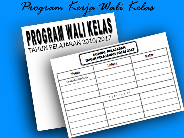 Contoh Program kerja Guru/Wali Kelas - Info Guruku