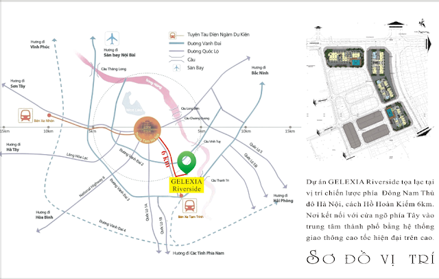 Vị trí chung cư Gelexia Riverside