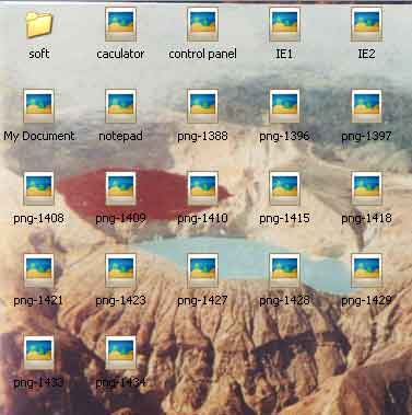 folder dengan background gambar