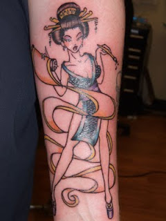 Japanese Tattoos Especially Geisha Tattoo Designs With Image Arm Japanese Geisha Tattoo Picture 7