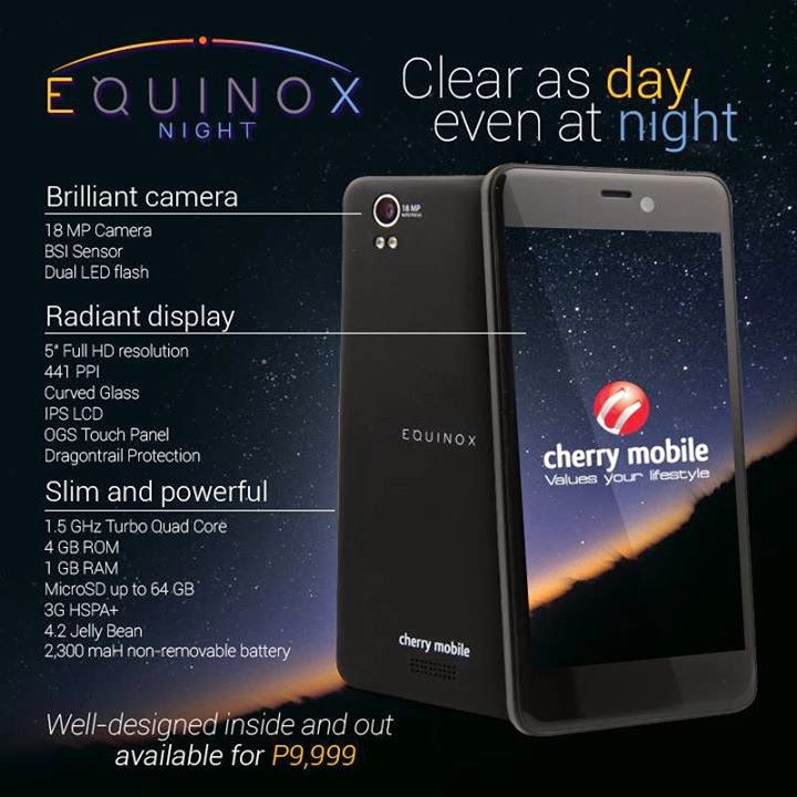 Cherry Mobile Equinox Night Specifications