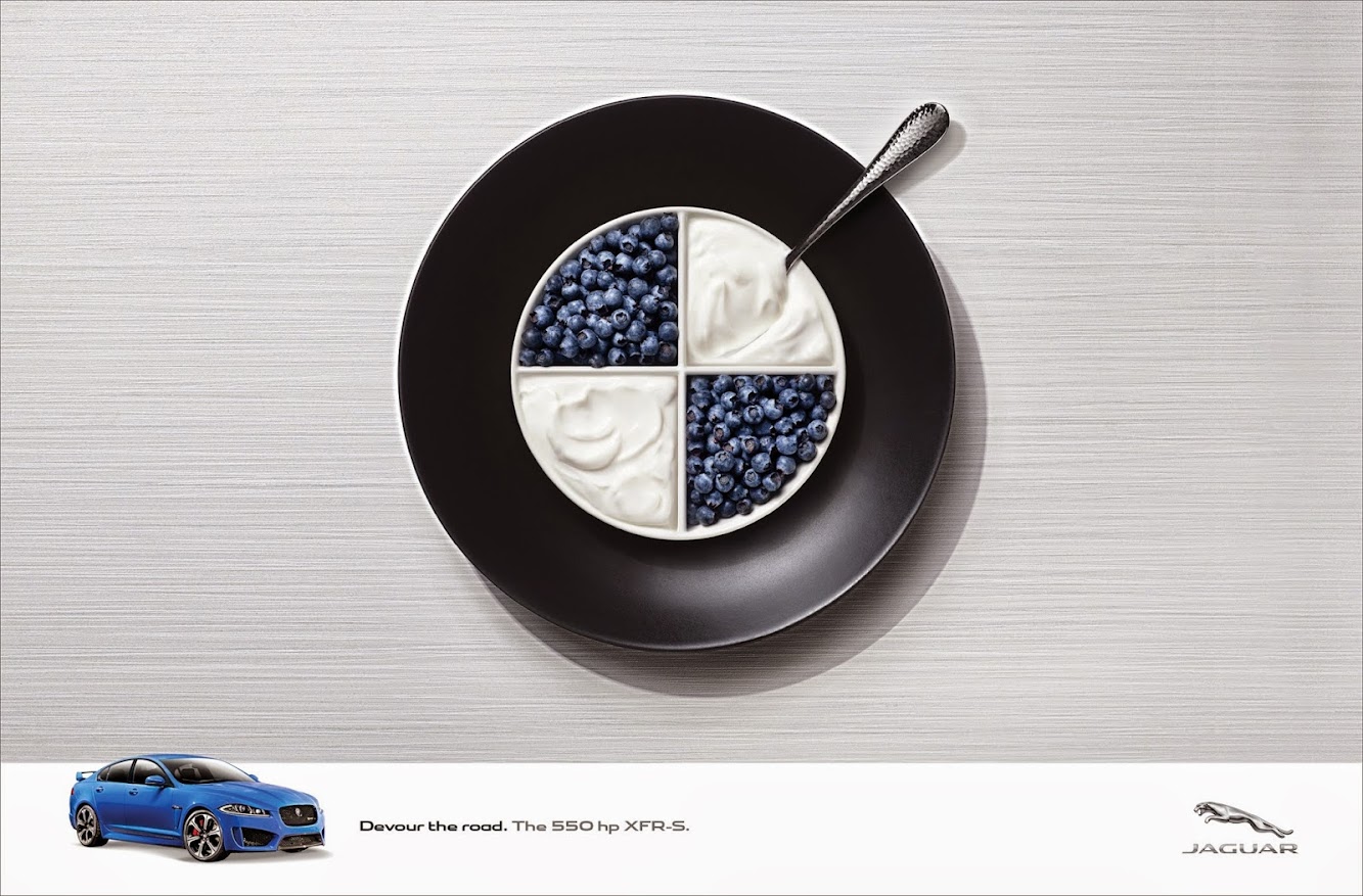 Jaguar Devours BMW Mercedes and Audi in Latest Print Ads via Toronto's Y&R