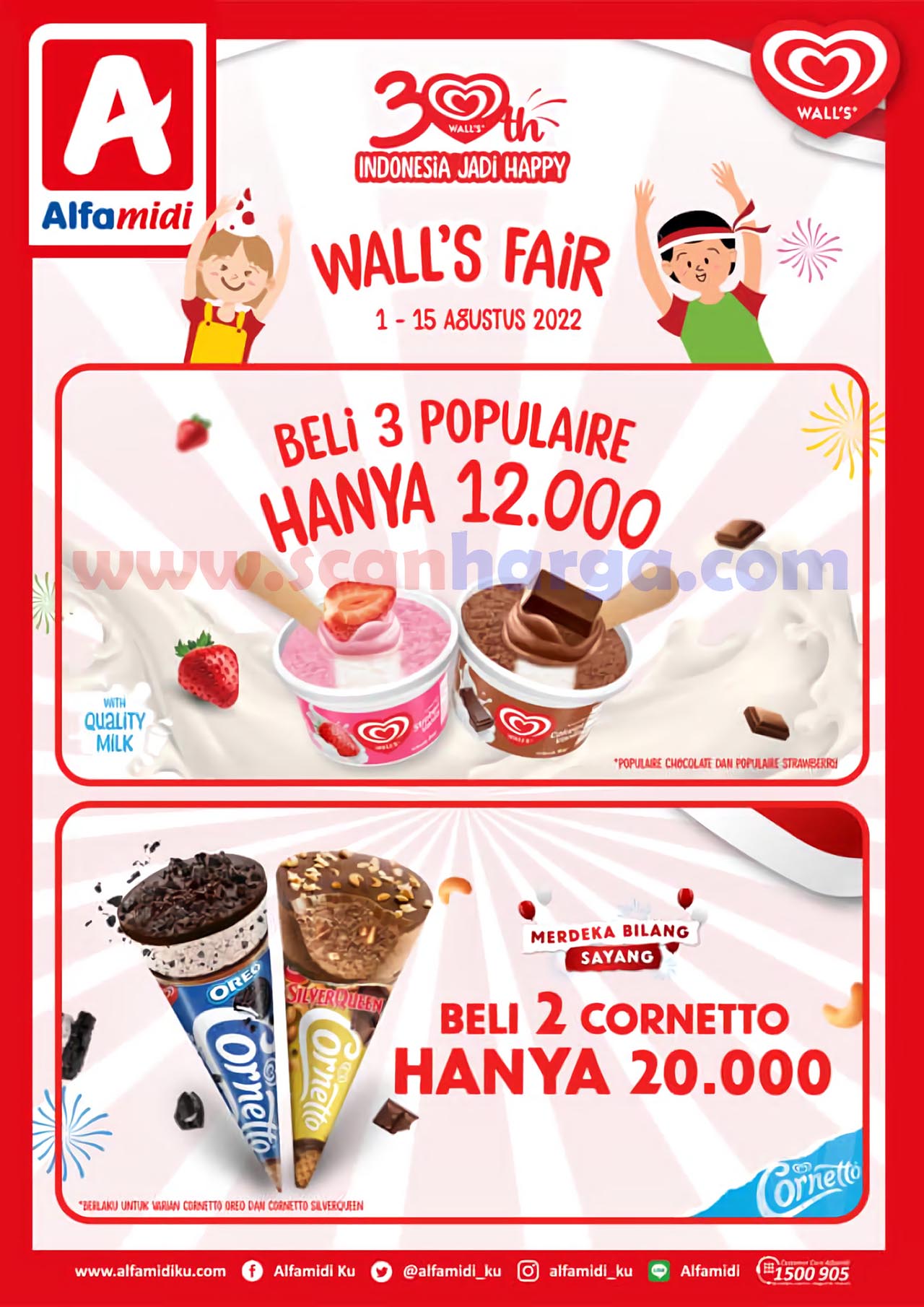 Promo ALFAMIDI WALLS FAIR - Beli 3 Populaire Hanya Rp. 12.000