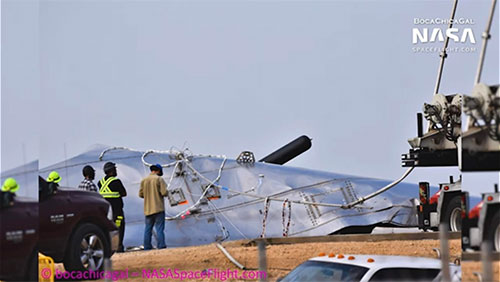 Ground crews examine cryo-test failure on Starship SN#3 (Source: @BocaChicaGal)