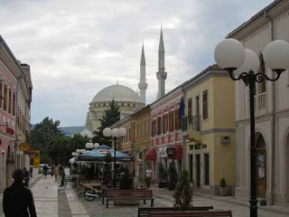 Downtown Pedestrian Street Molo Promenade Shkodar Shkoder Albania