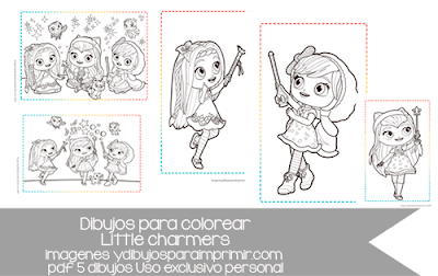 dibujos de little charmers para colorear