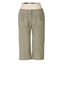 Anthropologie Tone-on-Tone Knee Pants