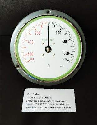 Hasler Bern Rpm indicator (0-700) Sulzer 40/48 Ins. Nr. : 658330,  Hasler Bern,  Hasler, Bern, Rpm indicator, Sulzer 40/48, Instrument Nr 658330, 658330,