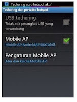 Membuat Android Menjadi Modem WIFI