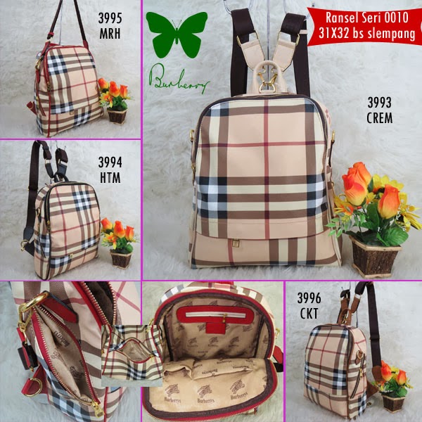 RACHMIRA SHOP iTasi iBurberryi Ransel 0010