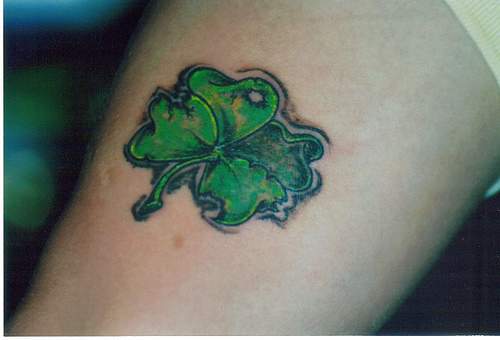 Four Leaf Clover Tattoo. celebration. Shamrock And Clover Tattoos