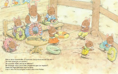 Les souris à la plage, de Haruo Yamashita  Illustrations Kazuo Iwamura  Editions Ecole des Loisirs