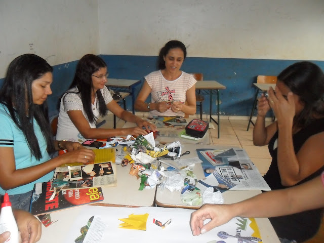 ELABORANDO CARTAZ SOBRE GUERRA E PAZ!!!