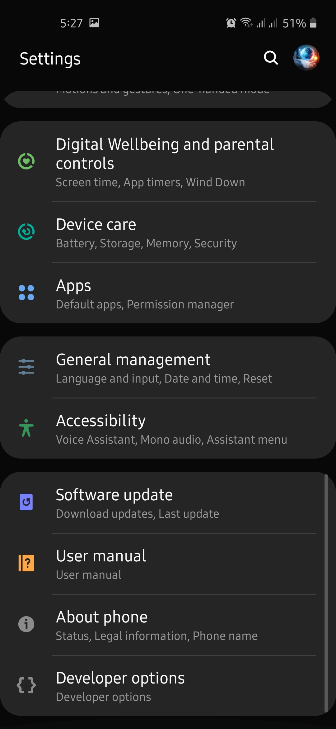 Tap Accessibility from Settings