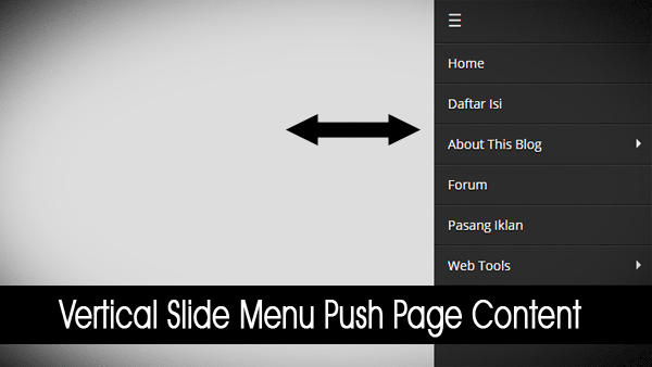 Vertical Slide Menu