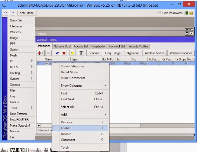 Cara Konfigurasi Hotspot dengan Winbox