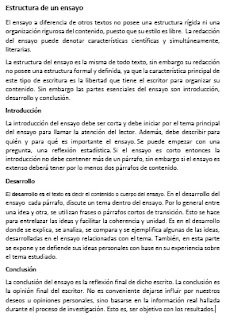 estructura de un ensayo, la estructura del ensayo cual es 