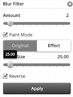 Blur Filter with Paint Mode and sliders