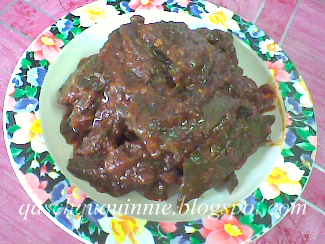 Qasehqu quinnie: PARU KAMBING MASAK DENDENG