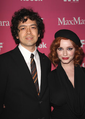 Mad Men Actress Christina Hendricks Geoffrey Arend  Marries pics