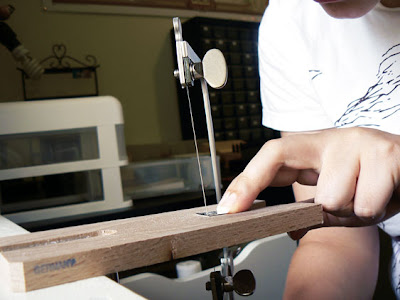 sawing sterling silver