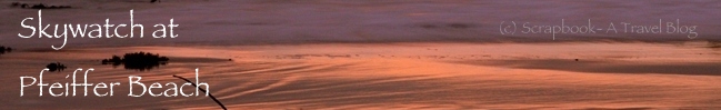 Glorious sunset at Pfeiffer Beach California