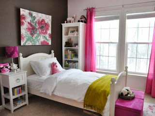 Grey Pink Teenage Girl Bedroom Ideas Wall Color