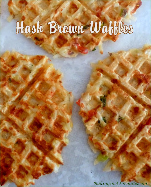 Hash Brown Waffles | recipe developed by www.BakingInATornado.com | #recipe #sidedish
