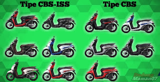 Warna Motor Tipe CBS dan CBS-ISS