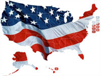 United States Map Patriotic