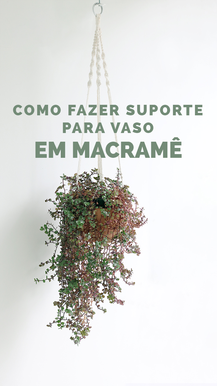 suporte de macrame