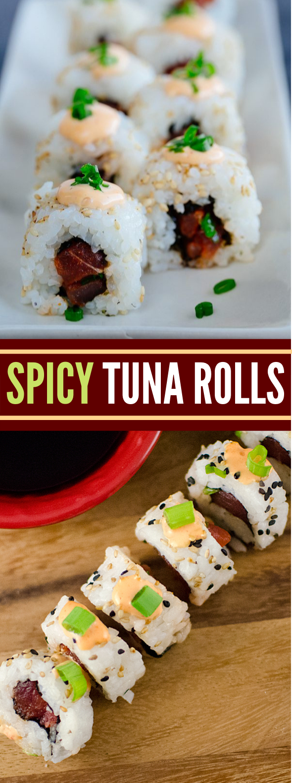 HOW TO MAKE SPICY TUNA ROLLS #dinner #sushi