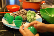 You can serve them up on a cute Easter plate. (dsc )