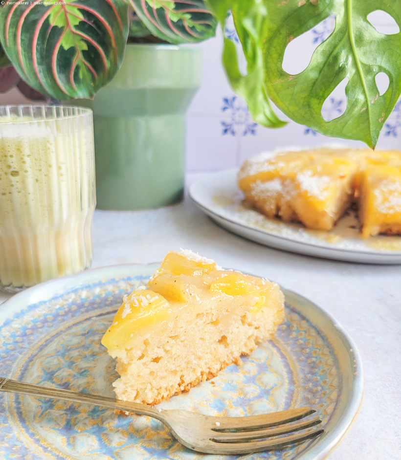 veganer Ananaskuchen | Pineapple upside down cake