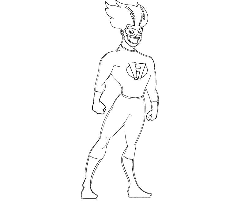 Printable Freakazoid 3 Coloring Page